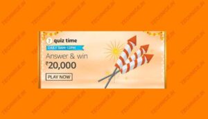 Amazon Rs 20000 Quiz Answers Win ₹20000 Free