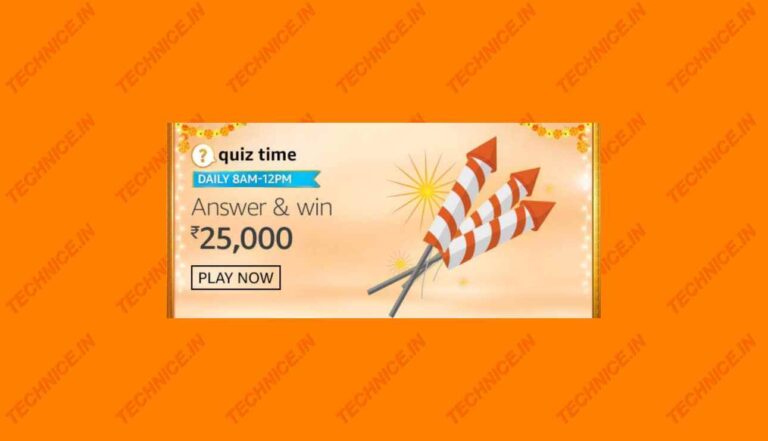 Amazon Rs 25000 Quiz Answers Get Free Rs 25000