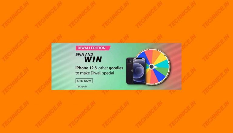 Amazon Diwali Edition Spin And Win Answers Win iPhone 12