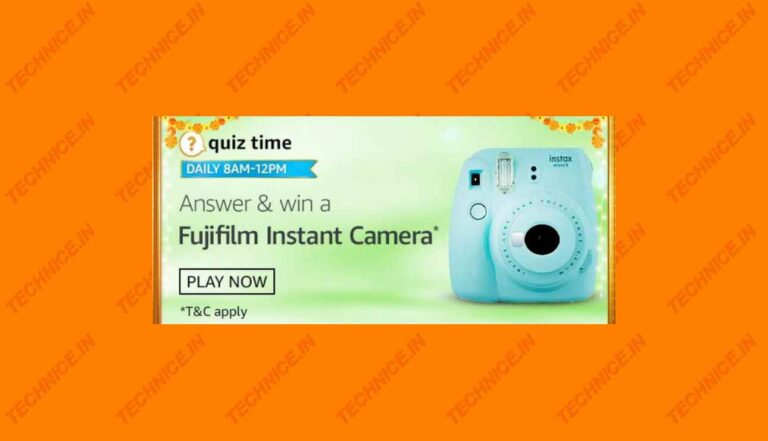 Amazon Fujifilm Instant Camera Quiz Answers