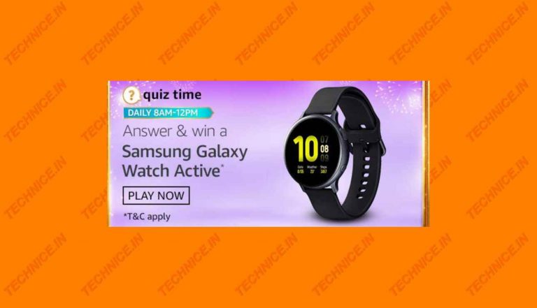 Amazon Samsung Galaxy Watch Quiz Answers Win Samsung Watch Free