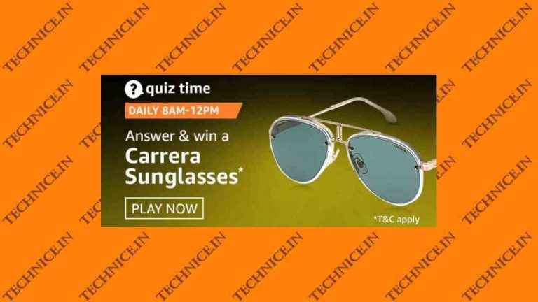 Amazon Carrera Sunglasses Quiz Answers Win Free Sunglass