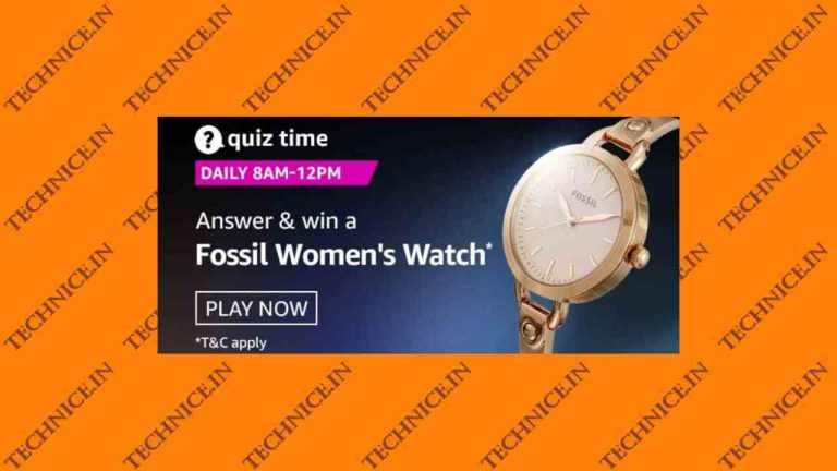 Amazon Fossil Womens Watch Quiz Answers Get A Free Fossil Watch