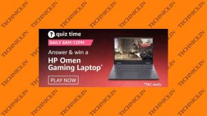Amazon HP Omen Gaming Laptop Quiz Answers Get Free HP Omen Laptop
