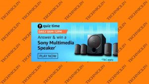 Amazon Sony Multimedia Speaker Quiz Answers Get Free Sony Speaker