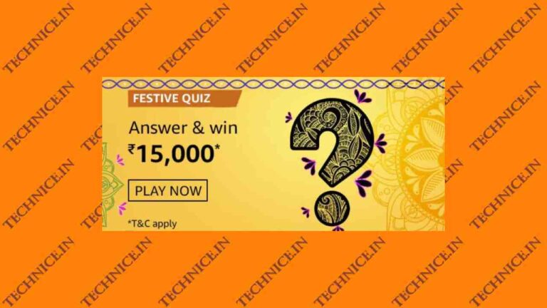 Amazon Festive Quiz Answers Win Rs 15000 Money Free