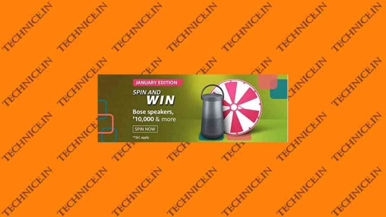 Amazon January Edition Spin And Win Quiz Answers Win Bose Speaker Rs 10000