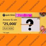 Amazon Rs 25000 Quiz Answers Win Money Free
