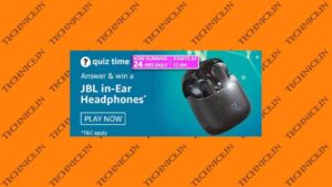 Amazon JBL Headphones Quiz Answers Win JBL in-ear Headphones