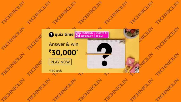 Amazon Rs 30000 Quiz Answers Get Rs 30000 Free Money