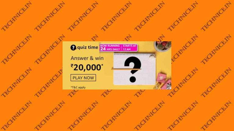 Amazon Rs 20000 Quiz Answers Win Rs 20000 Money Free