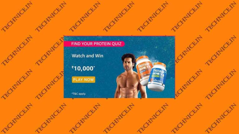 Amazon Find Your Protein Quiz Answers Win Rs 10000 Money