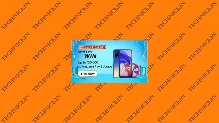 Amazon Oppo A55 Spin And Win Quiz Answers Win Up To Rs 50000