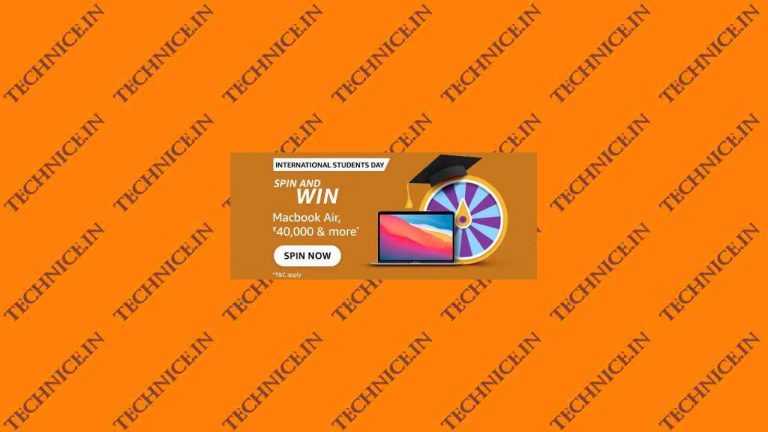 Amazon International Students Day Spin And Win Quiz Answers Win Macbook Air And More