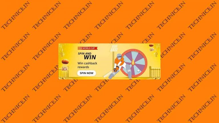 Amazon T20 World Cup Spin And Win Quiz Answers Win Cashback Rewards