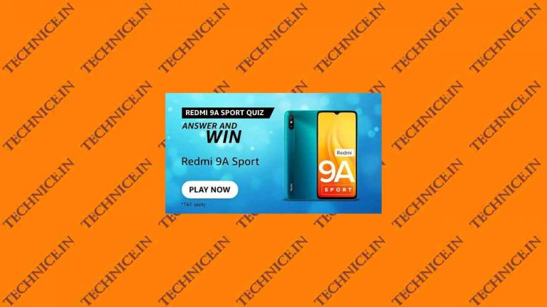 Amazon Redmi 9A Sport Quiz Answers Win Redmi 9A Sport Phone Free